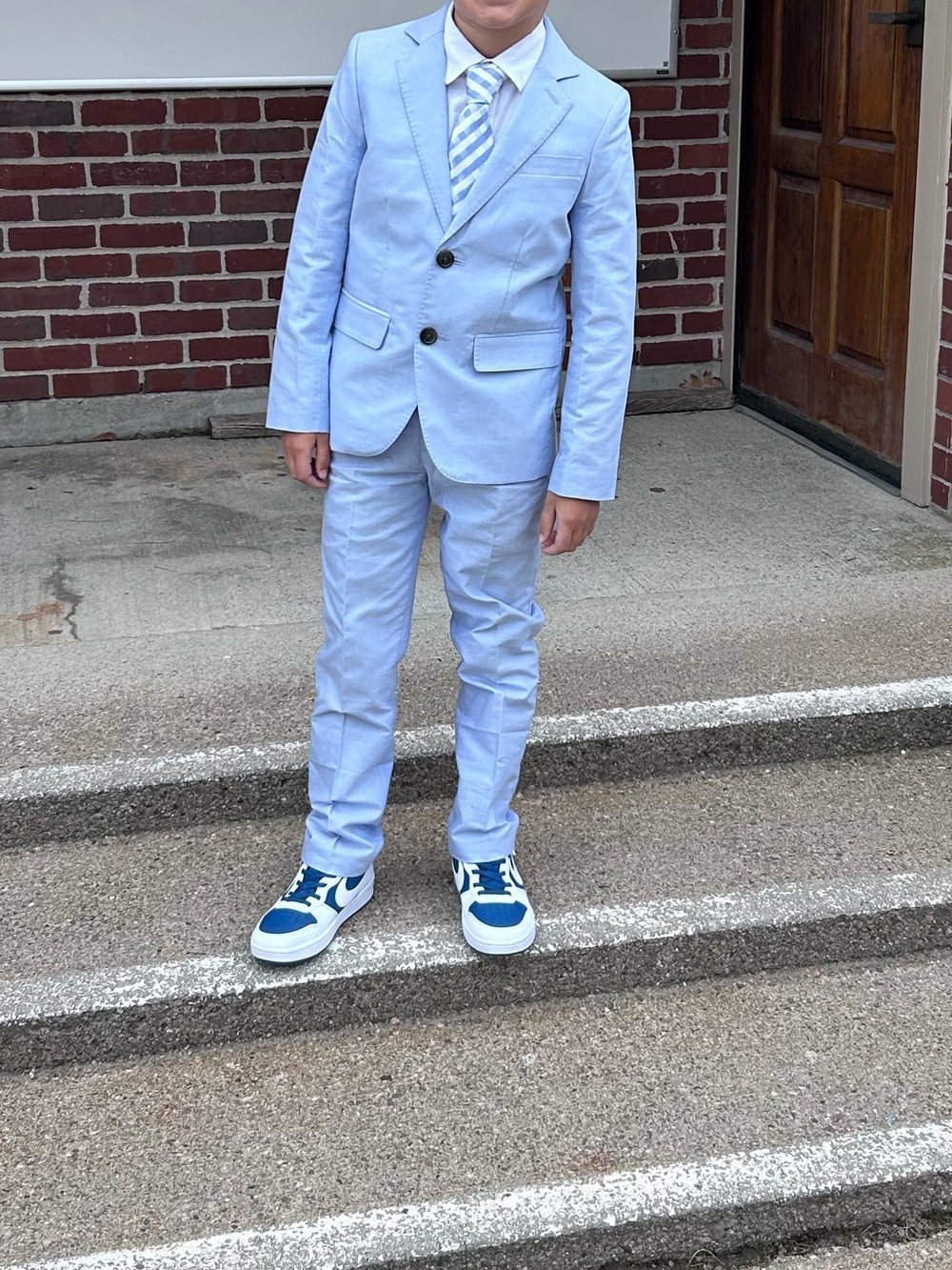 J. Crew Ludlow Suit in Oxford Cloth